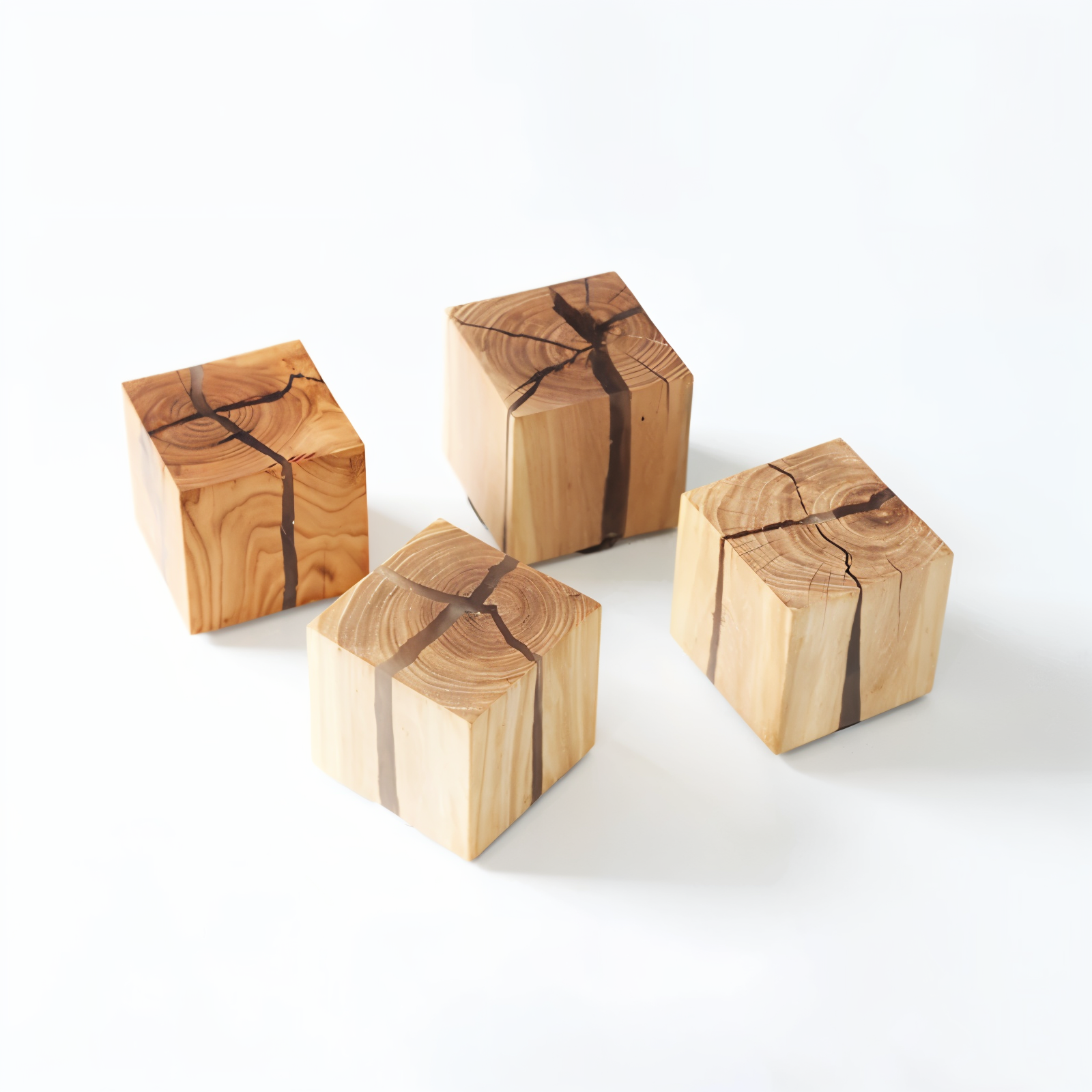 QuadCrackle Wandleuchte Holz – Künstlerisches Lichtspiel für Ihr Zuhause 7