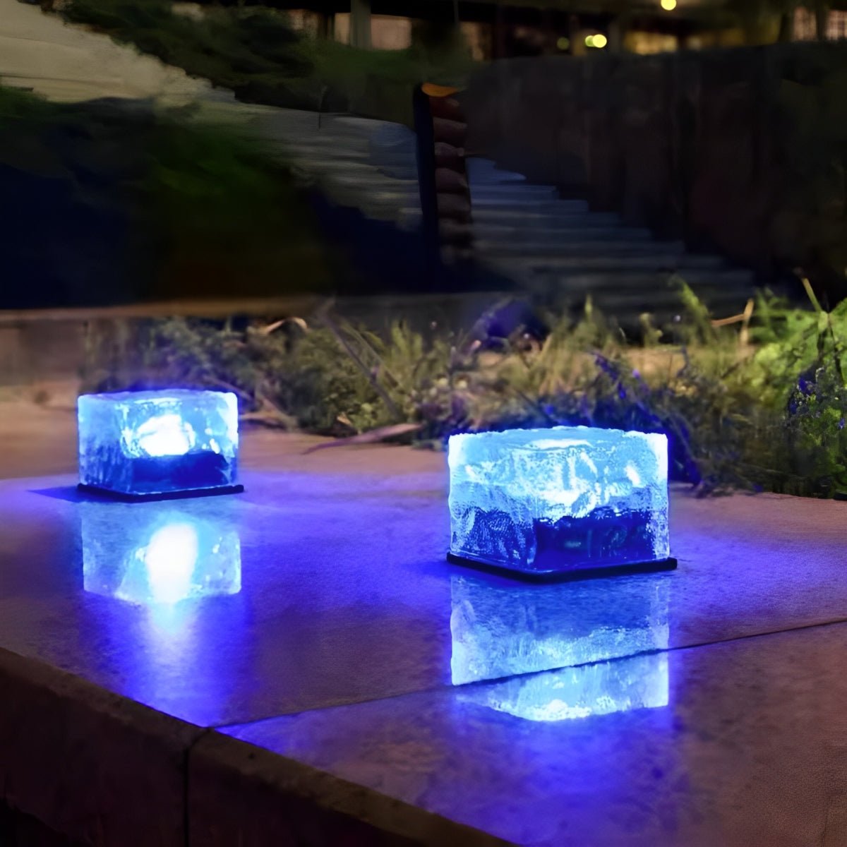Quadratische Kreative Eisziegel Solarleuchten – Stilvolle Akzente Für Ihren Garten 10