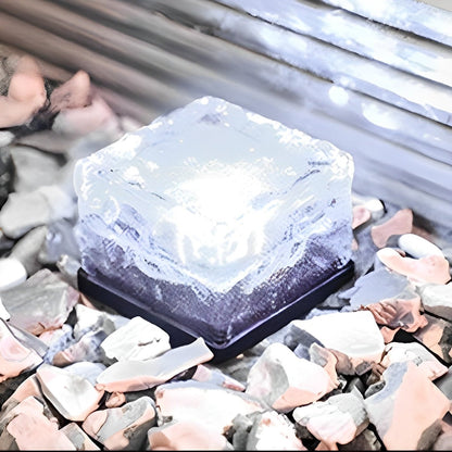 Quadratische Kreative Eisziegel Solarleuchten – Stilvolle Akzente Für Ihren Garten 8