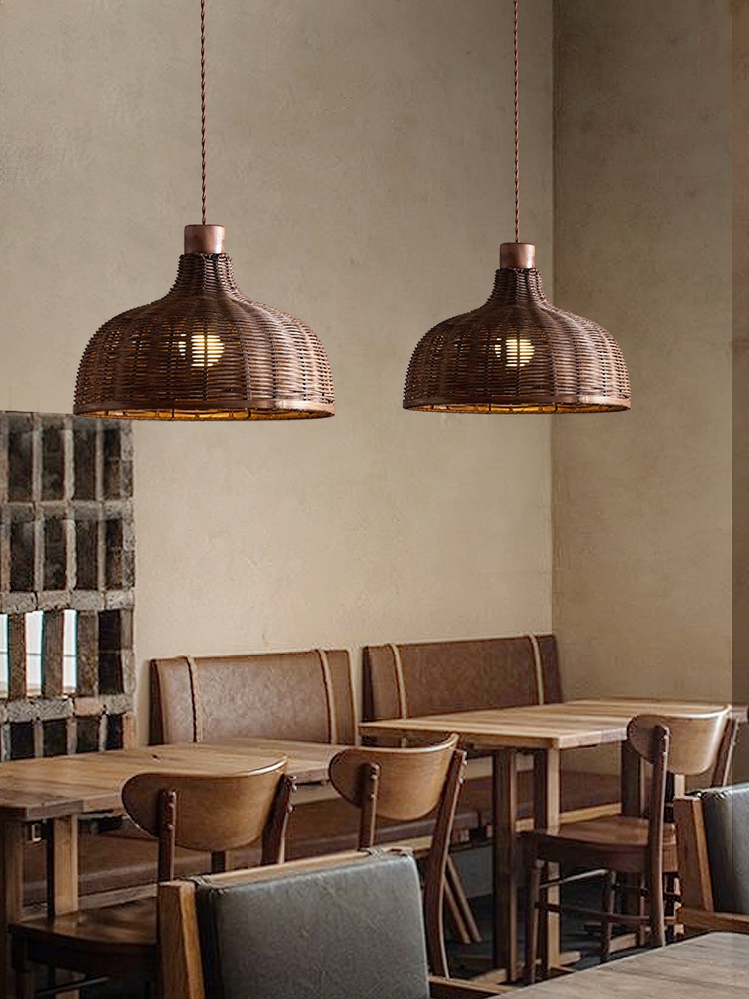 Rasa Pendelleuchte aus Rattan – Elegante Atmosphäre für Ihr Esszimmer 4