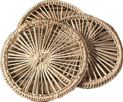 Rattan-Untersetzer Set – Natürliche Eleganz Für Ihren Tisch 1