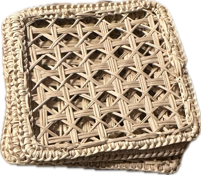 Rattan-Untersetzer Set – Natürliche Eleganz Für Ihren Tisch 2