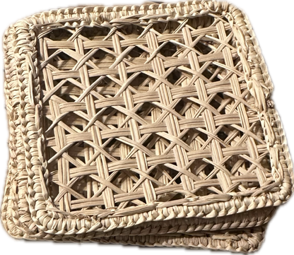 Rattan-Untersetzer Set – Natürliche Eleganz Für Ihren Tisch 2