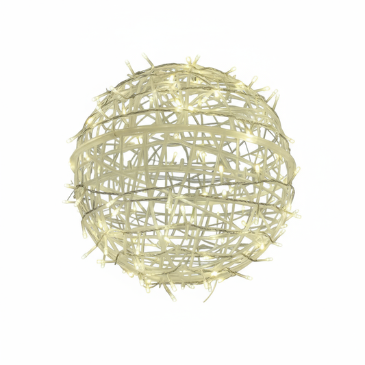 Rattanball Lichterkette Outdoor – Charmante Beleuchtung Für Festliche Anlässe 2