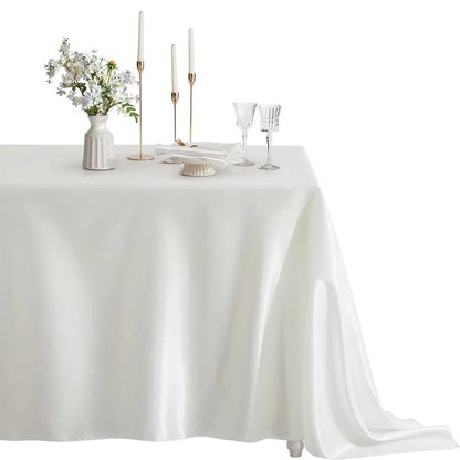 Rechteckige Satin Tischdecke – Stilvolle Eleganz Für Jedes Fest 9