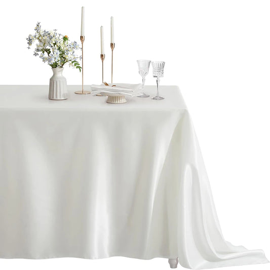 Rechteckige Satin Tischdecke – Stilvolle Eleganz Für Jedes Fest 9