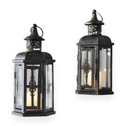 **Retro Skandinavischer Schwarzer Eisen Kerzenhalter – Elegante Atmosphäre für Ihr Zuhause** 6