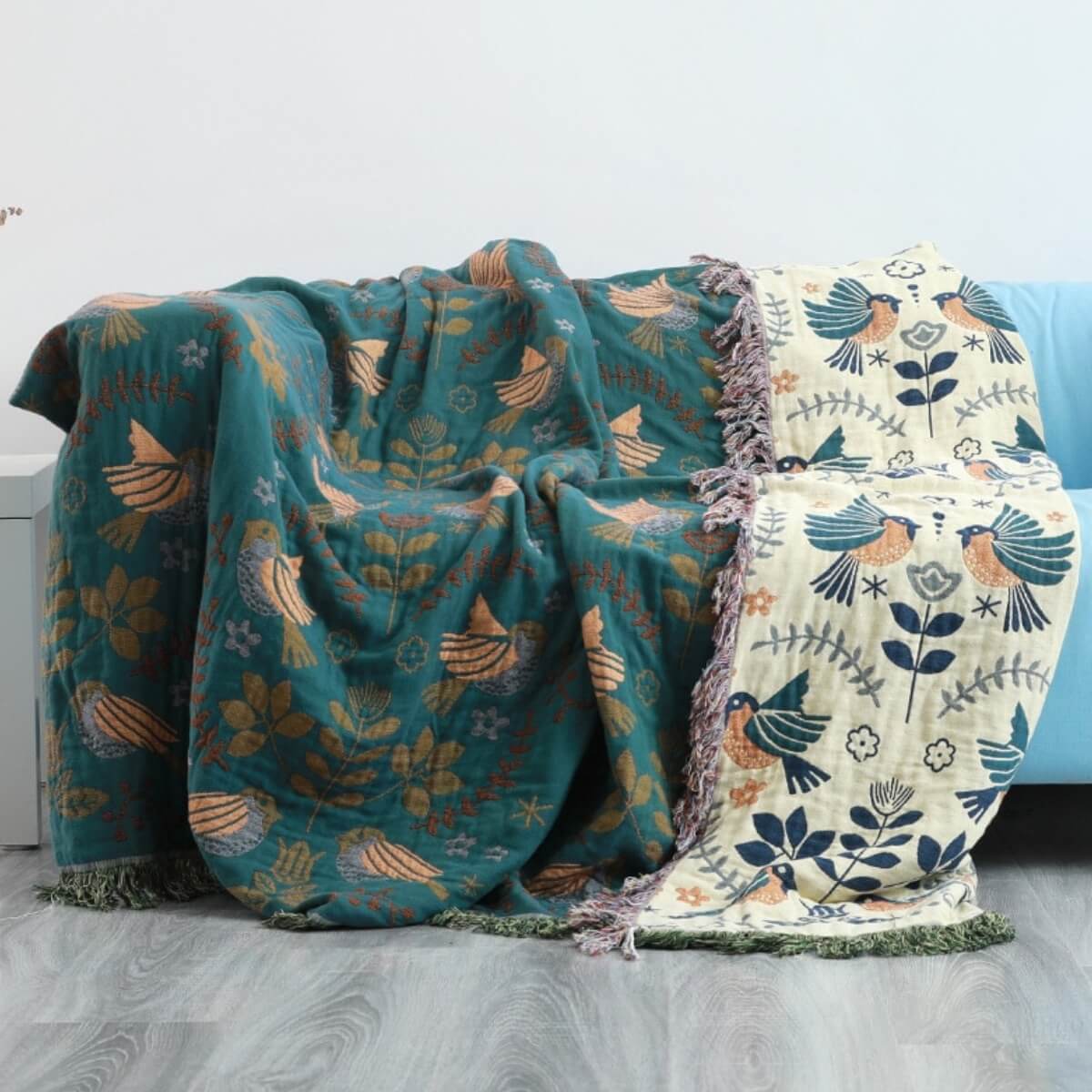 Reversible Skandinavische Decke – Gemütliches Design Für Stilvolle Akzente 0