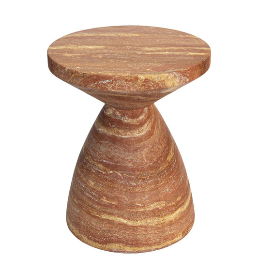 Roter Travertin Couchtisch Skandinavisches Design – Stilvolle Eleganz Für Ihr Zuhause 0