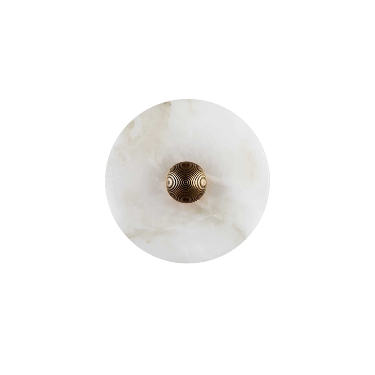 Runde Alabaster Wandleuchte – Stilvolle Lichtquelle für Elegante Räume 0