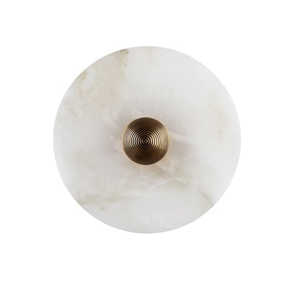 Runde Alabaster Wandleuchte – Stilvolle Lichtquelle für Elegante Räume 11