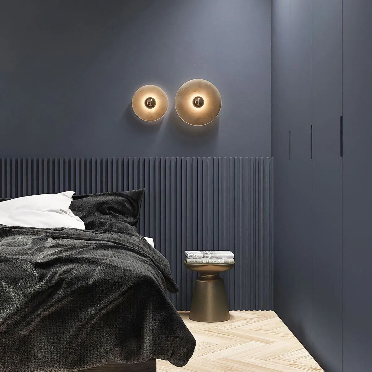 Runde Alabaster Wandleuchte – Stilvolle Lichtquelle für Elegante Räume 4