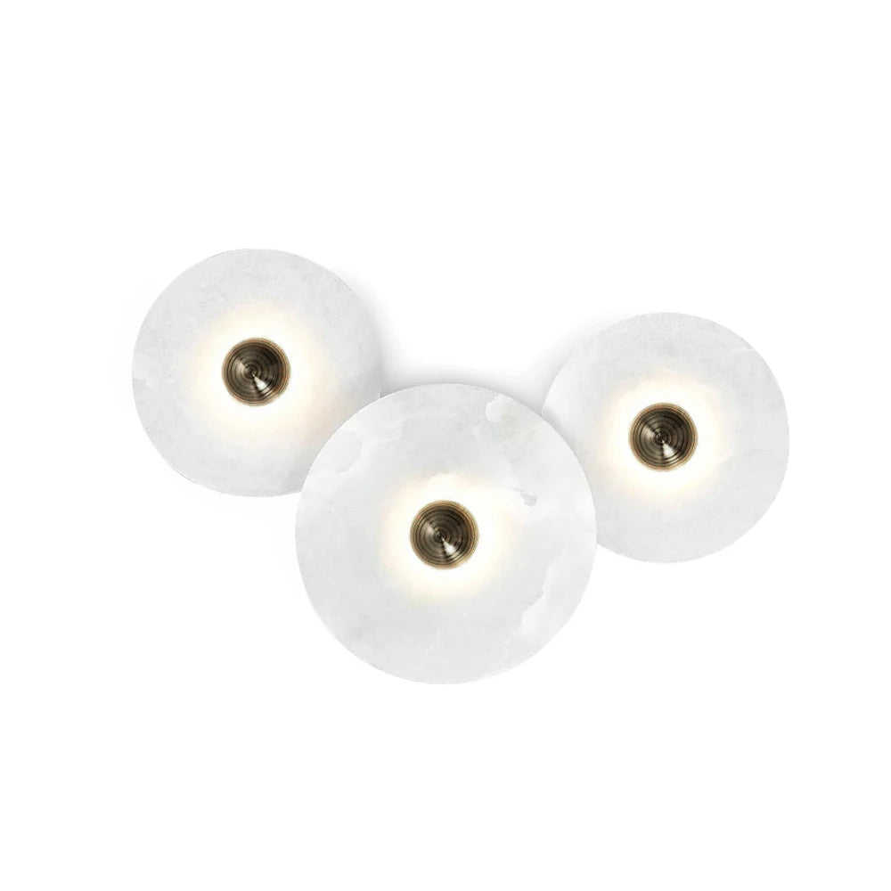 Runde Alabaster Wandleuchte – Stilvolles Licht Mit Eleganten Akzenten 1
