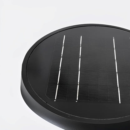 Runde Wasserdichte LED Solar Schwarz – Elegante Außenleuchten Für Jeden Garten 4