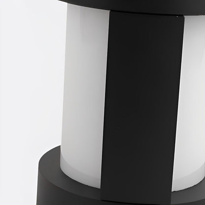 Runde Wasserdichte LED Solar Schwarz – Elegante Außenleuchten Für Jeden Garten 5