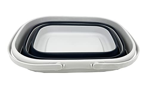 SAMMART Faltbarer Korb mit Griff – Praktischer Picknick- und Einkaufskorb 1