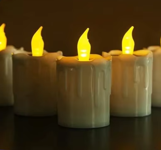 SOLAGLOW Solar-LED-Teelichter Set – Magische Flackernde Lichtspiele 7