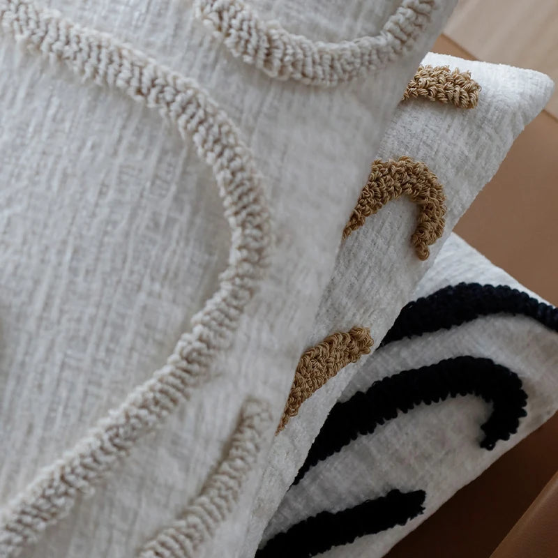 Sabella Boho Chenille Dekokissen 45X45 CM – Gemütlicher Stil Für Jeden Raum 5