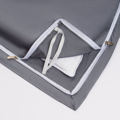 Schiefergraues Satin Bettwäsche-Set – Luxuriöser Komfort für Stilbewusste 5