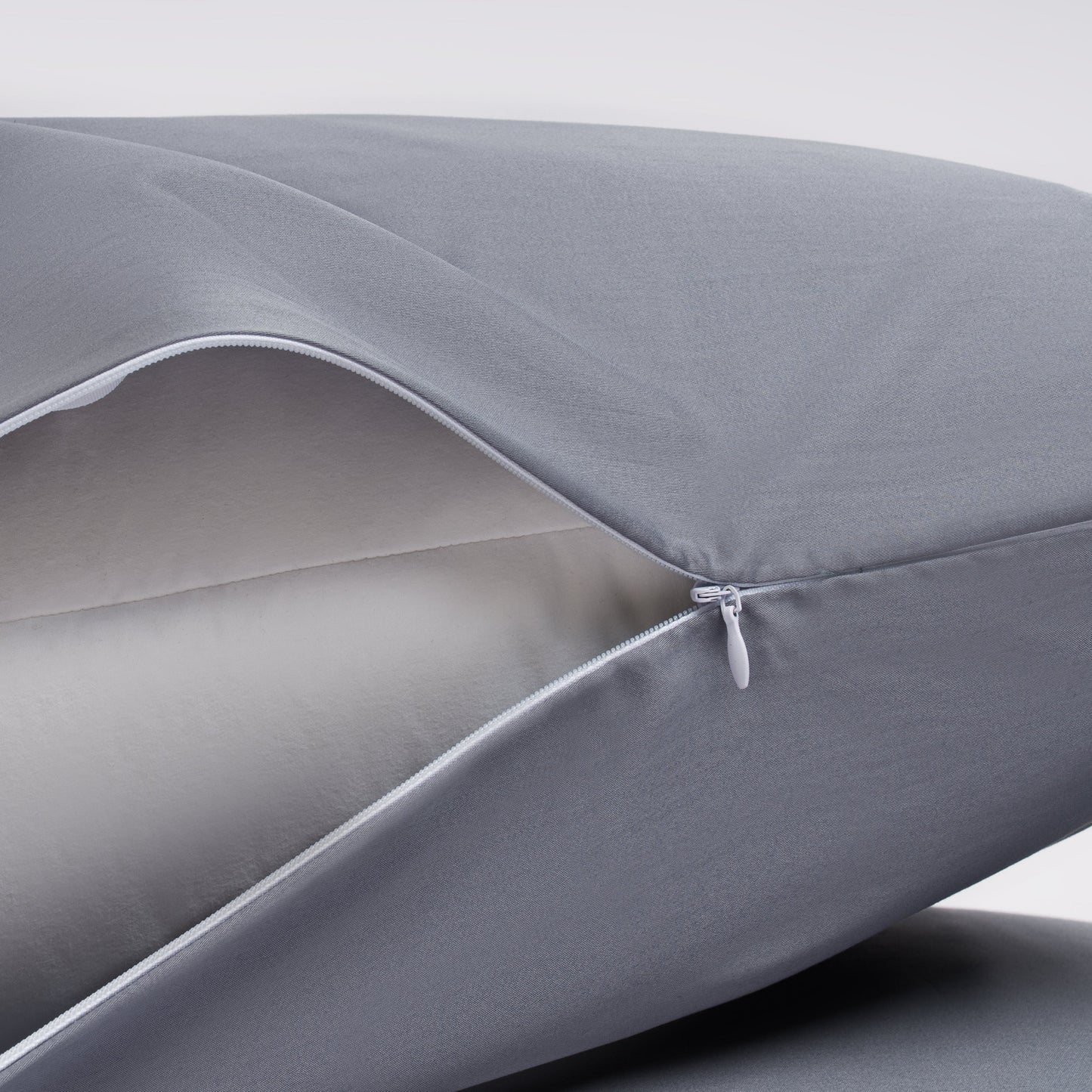 Schiefergraues Satin Bettwäsche-Set – Luxuriöser Komfort für Stilbewusste 6