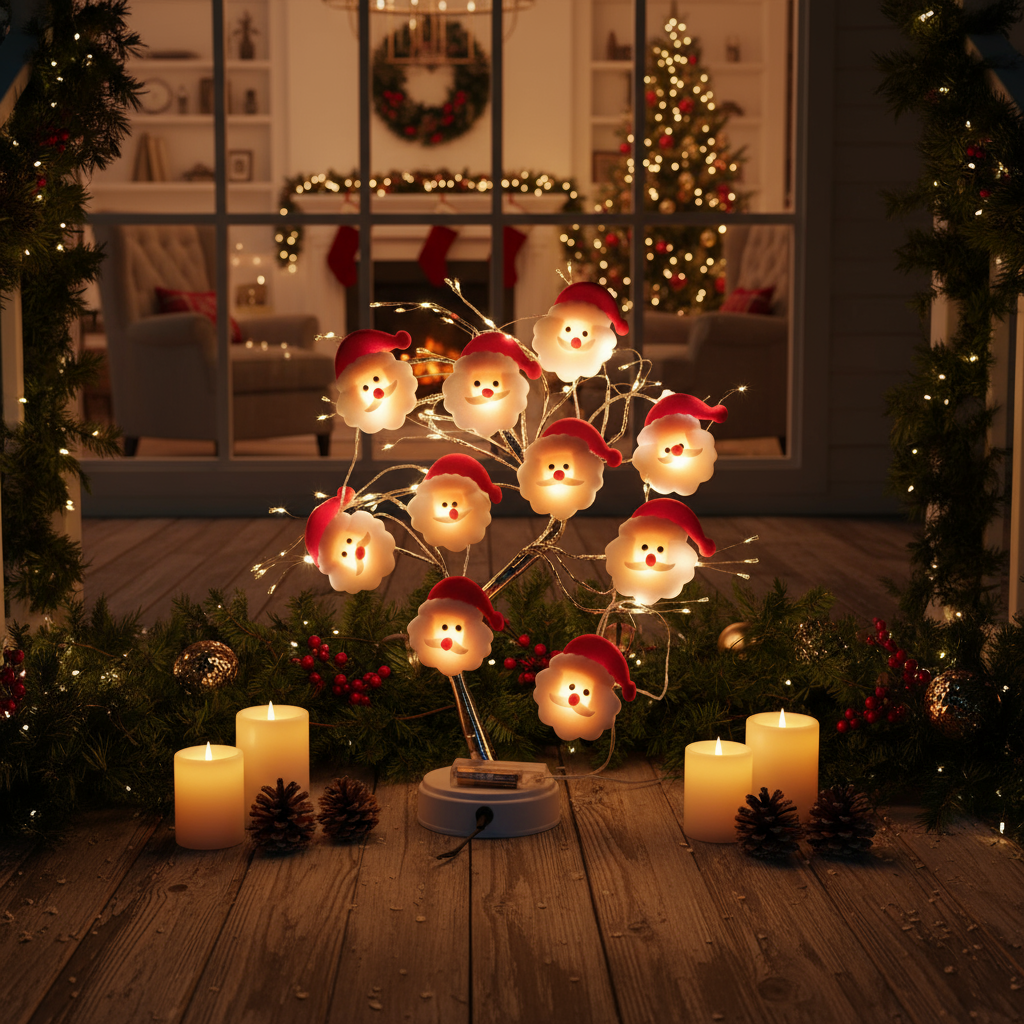 Schneemann LED Lichterkette – Magische Weihnachtsbeleuchtung Für Ihr Zuhause 1