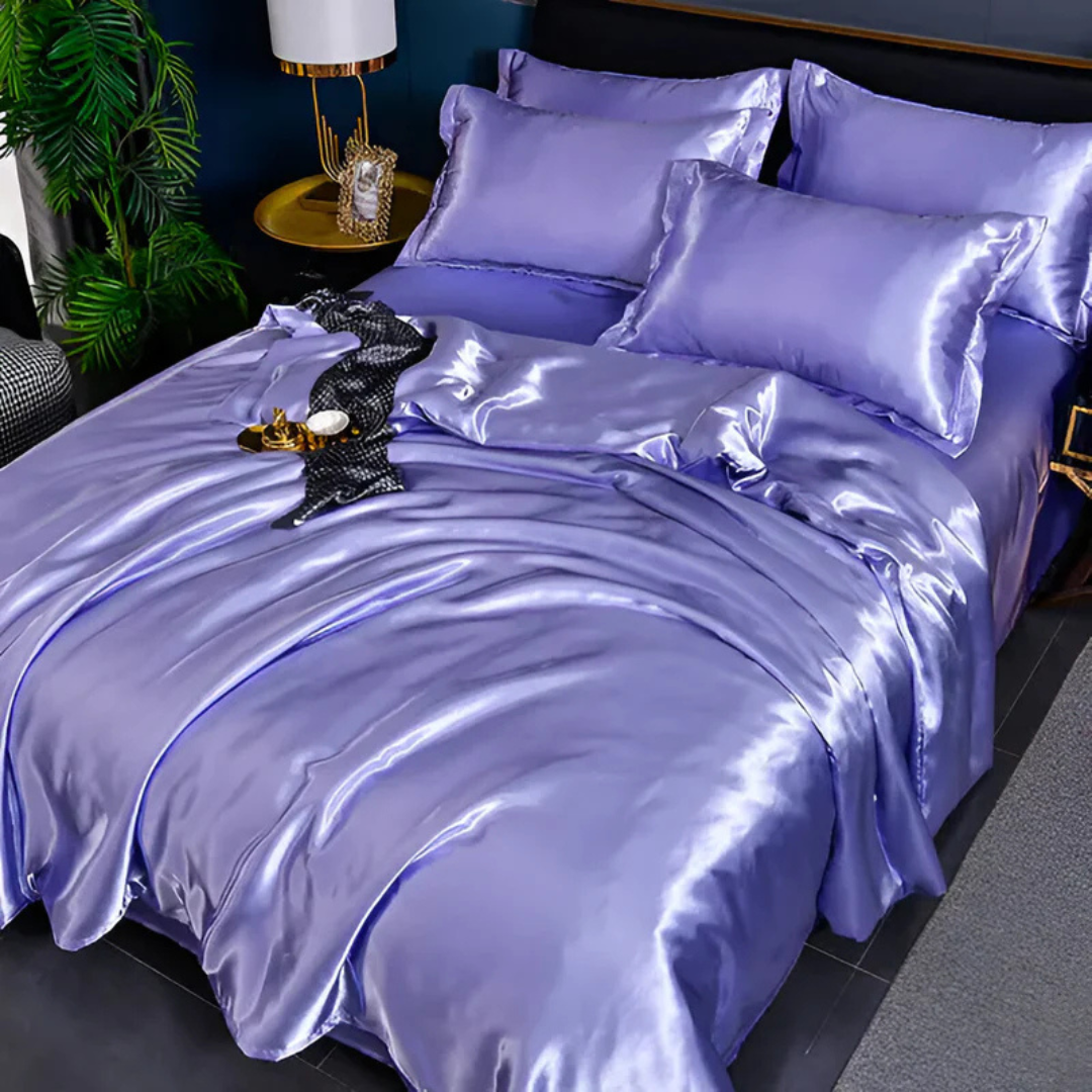 Seiden Satin Bettwäsche Set – Luxuriöser Schlafkomfort für Jede Nacht 2