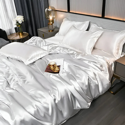 Seiden Satin Bettwäsche Set – Luxuriöser Schlafkomfort für Jede Nacht 4