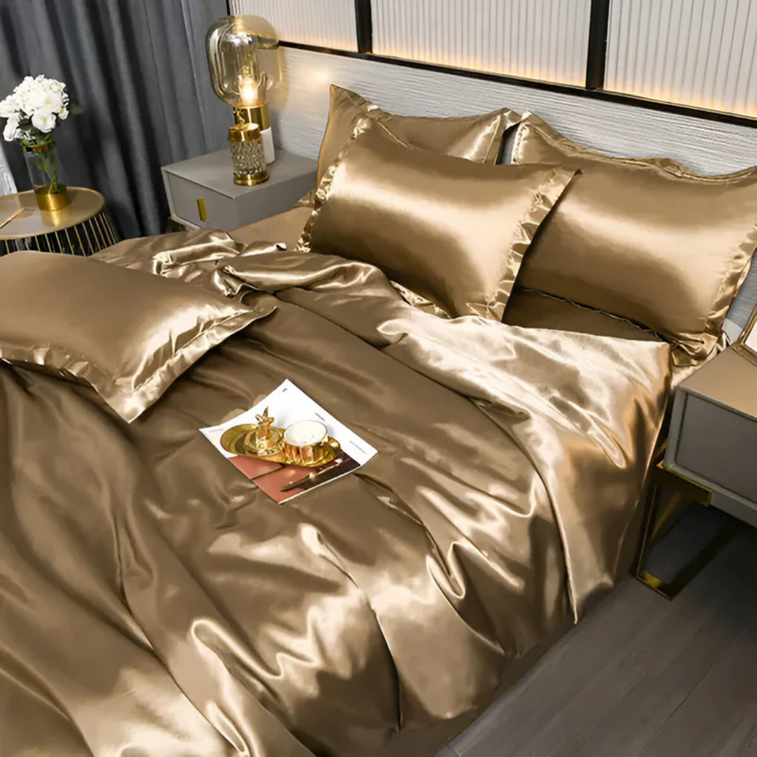 Seiden Satin Bettwäsche Set – Luxuriöser Schlafkomfort für Jede Nacht 5