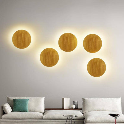 **Skandinavische LED-Wandleuchte Oval** – Elegantes Holzdesign für Ihr Zuhause 5