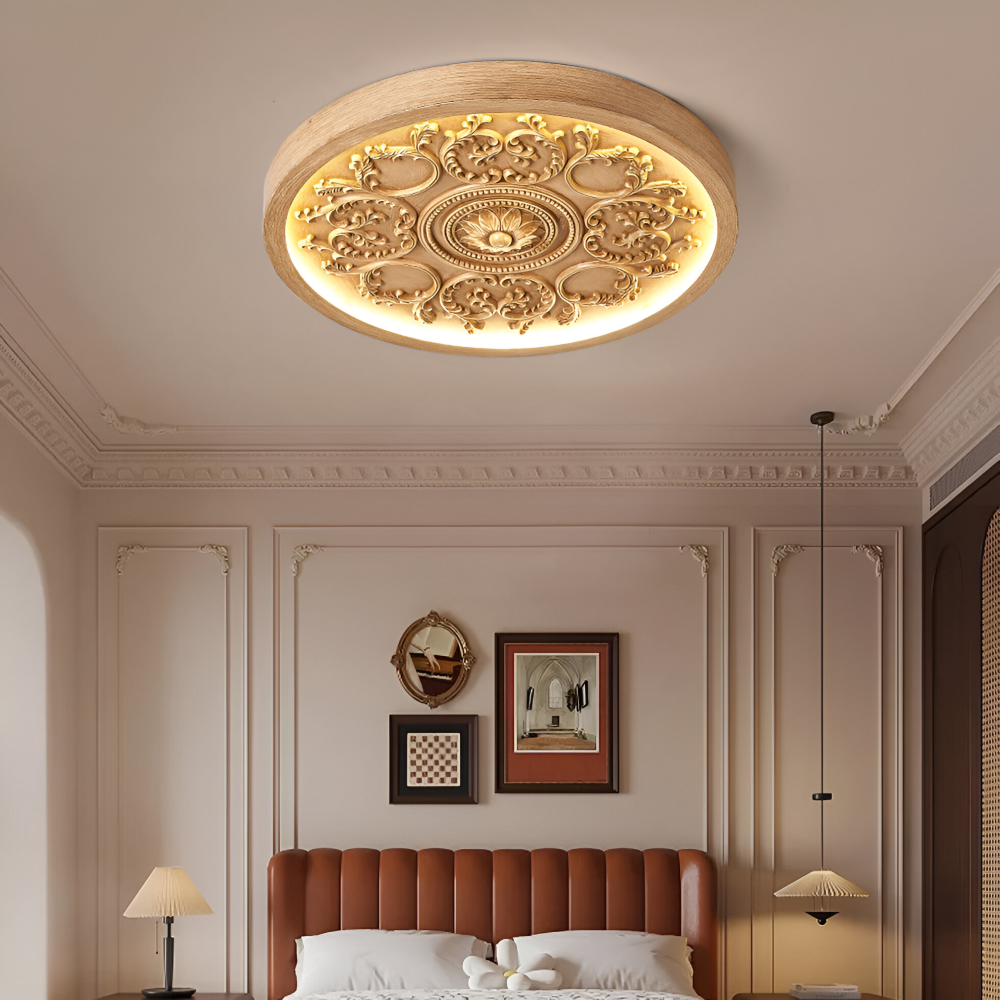 Sleek Geschnitzte Flora Deckenlampe – Stilvolle Anpassbare Beleuchtung für Jedes Zimmer 2