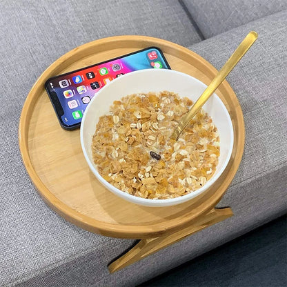 **Sofa-Tablett** – Praktisches Holz-Tablett für Snacks 1