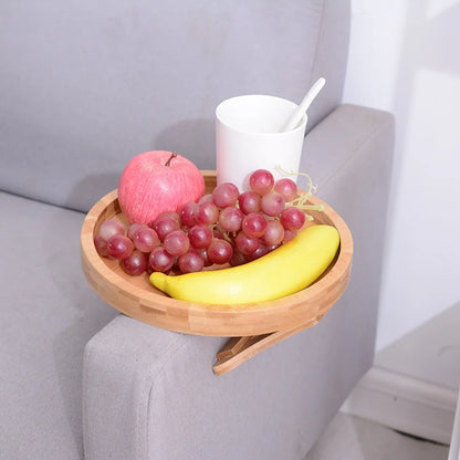**Sofa-Tablett** – Praktisches Holz-Tablett für Snacks 2