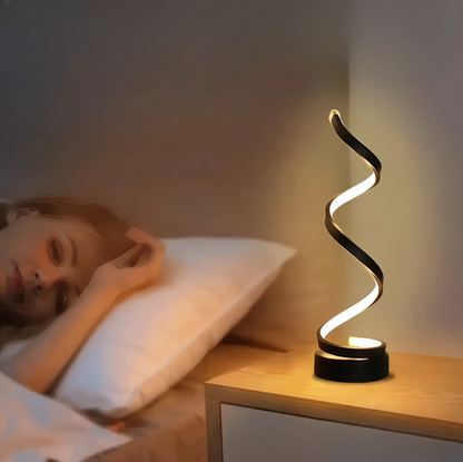 Spiral-LED Tischlampe Modern – Stimmungsvolles Licht Für Jeden Raum 1