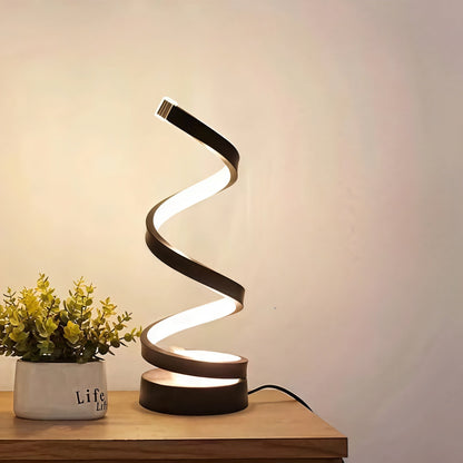 Spiral-LED Tischlampe Modern – Stimmungsvolles Licht Für Jeden Raum 5