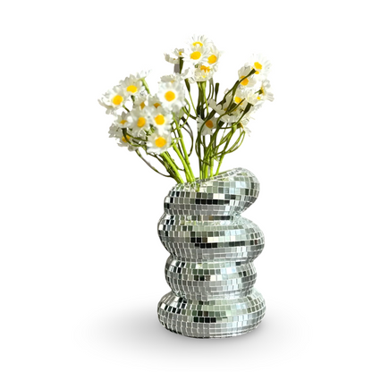 Sprudelnde Disco Vase – Funkelnder Glamour für Ihre Blumen 0
