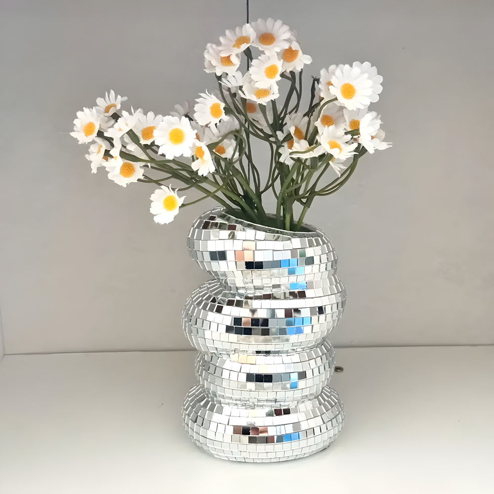 Sprudelnde Disco Vase – Funkelnder Glamour für Ihre Blumen 2