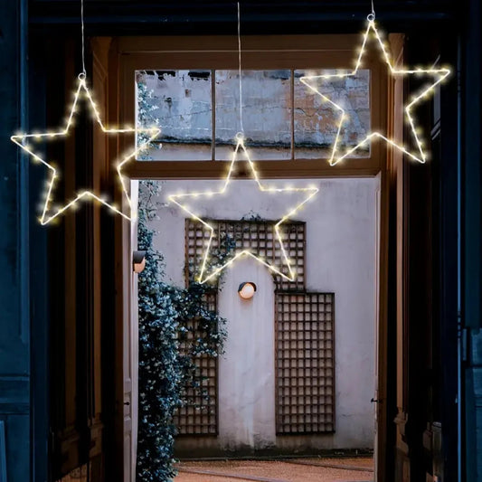 StellaLume Fensterlichter mit Weihnachtssternen – Bezaubernde Beleuchtung für Festliche Stimmung 0