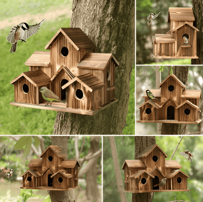 Sylion Hängendes Holzvogelhaus – Gemütlicher Rückzugsort Für Vögel 2