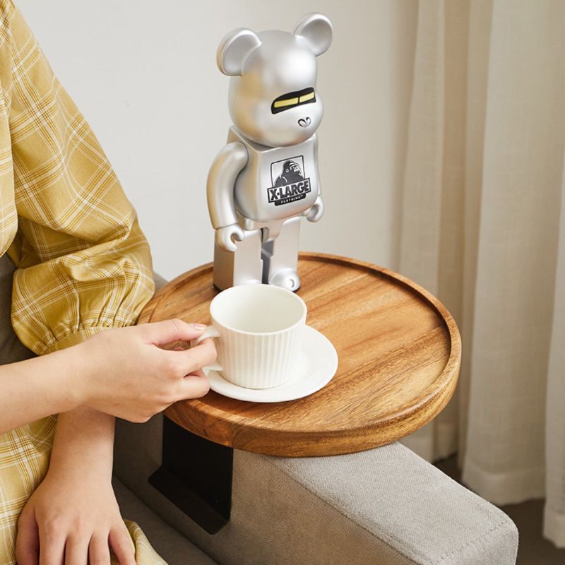 Taavita Clip-On-Tablett Aus Massivholz – Elegante Lösung Für Getränke Und Snacks 5