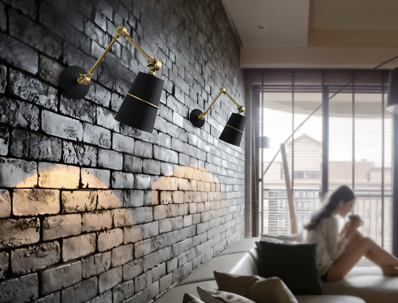 **TeSwing Wandleuchte Schwarz Weiß** – Stilvolle Beleuchtung für Jeden Raum 3