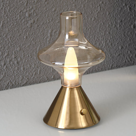 Theater-Tischlampe Mit Akku – Nostalgisches Design Für Elegante Beleuchtung 0