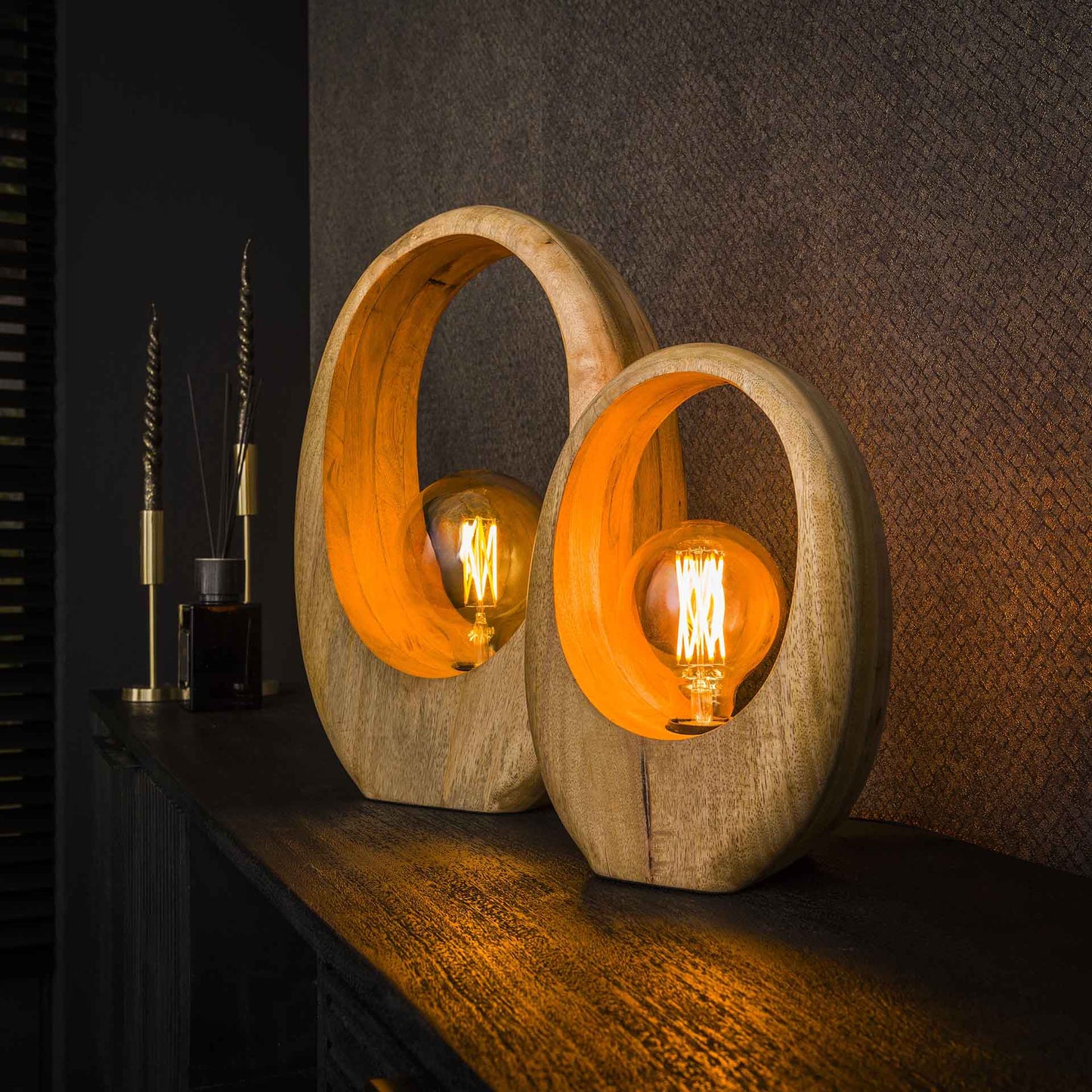 Tischlampe Bio Brenn Mangoholz – Stilvolle Natürliche Akzente für Ihr Zuhause 2