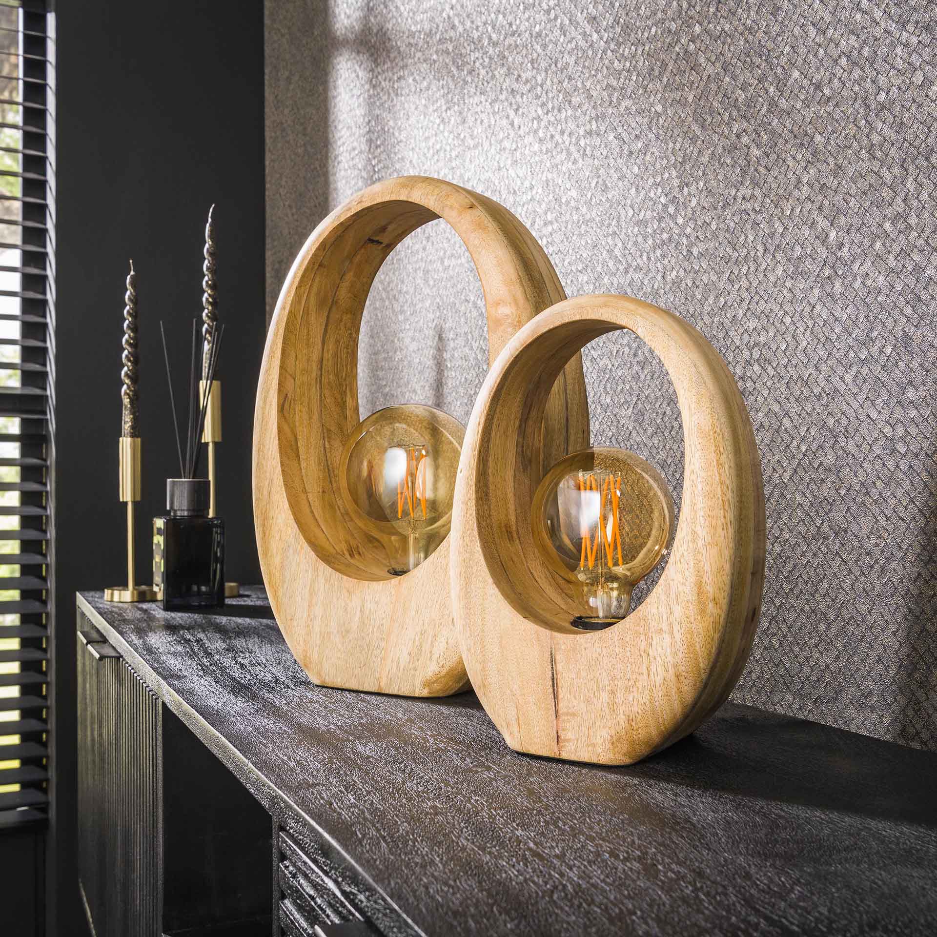 Tischlampe Bio Brenn Mangoholz – Stilvolle Natürliche Akzente für Ihr Zuhause 3