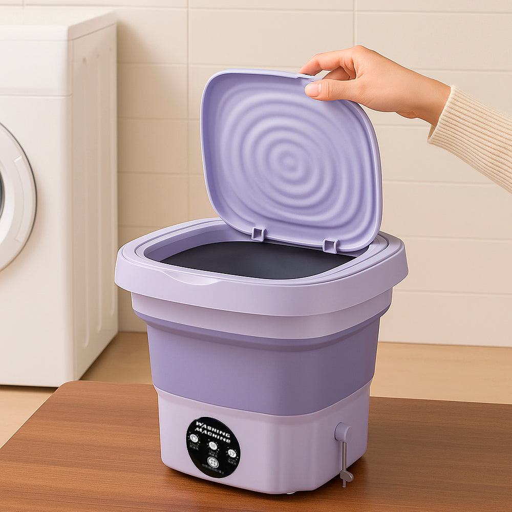 Tragbare Faltbare Waschmaschine mit Trocknungsfunktion – Flexibles Waschen für Unterwegs 3