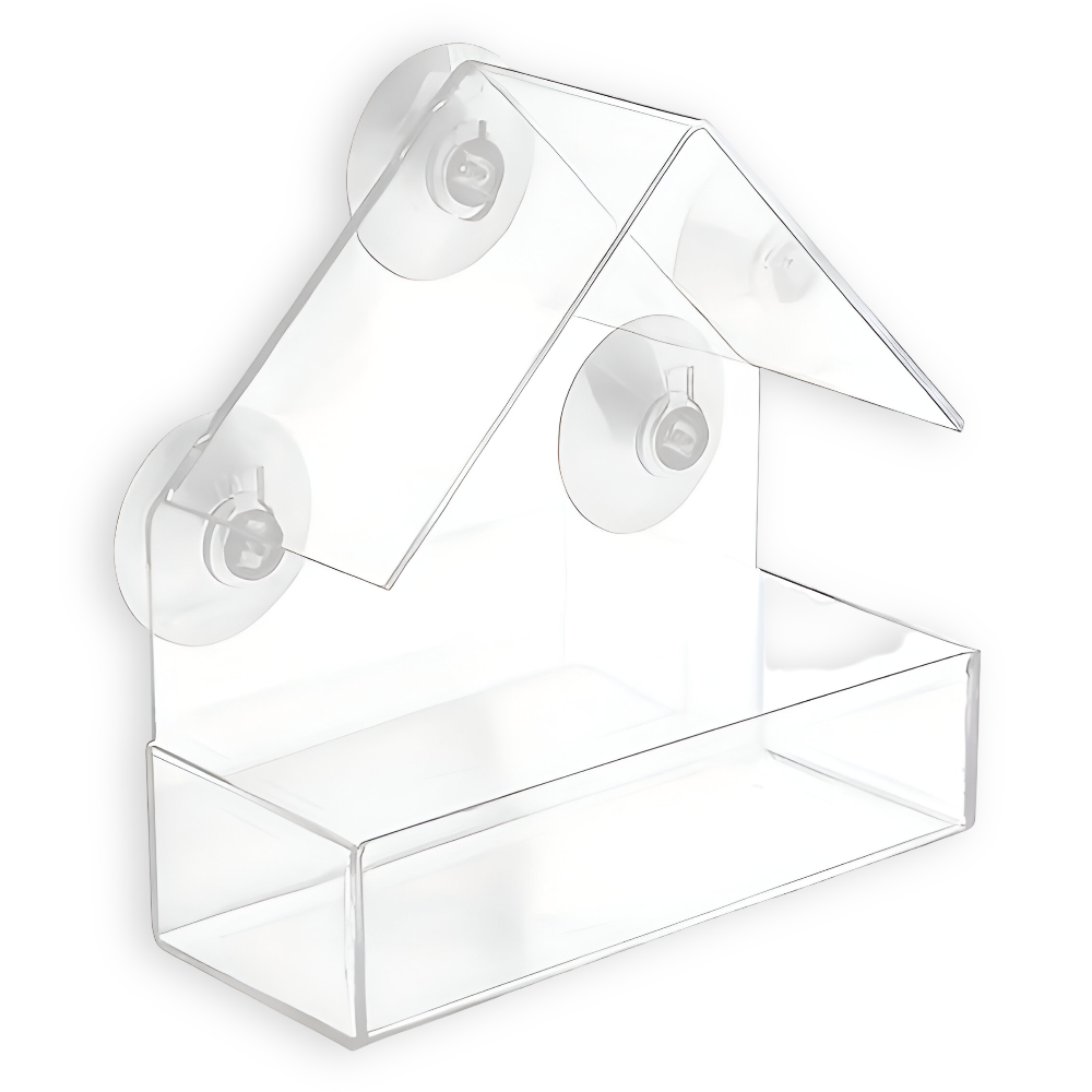 TrayHaven Fenster-Vogelfutterhaus – Vögel Direkt Vor Ihrem Fenster Beobachten 6