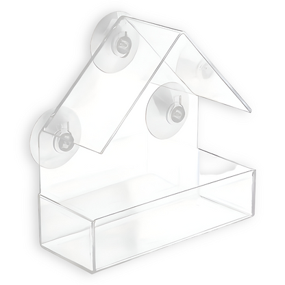 TrayHaven Fenster-Vogelfutterhaus – Vögel Direkt Vor Ihrem Fenster Beobachten 6