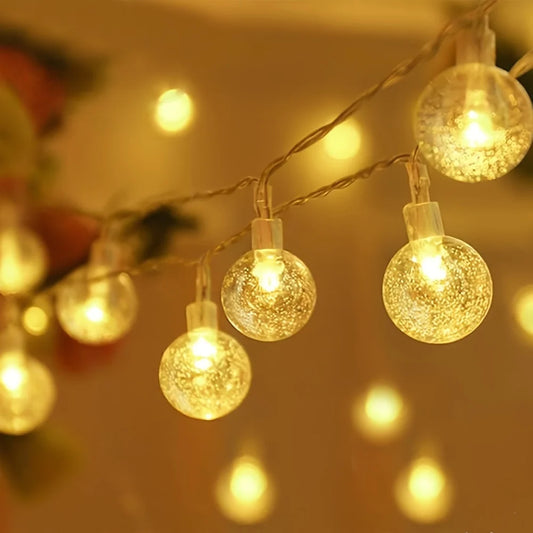 USB-LED-Kristallkugel Lichterkette – Wasserdichtes Design für Einladende Atmosphäre 7