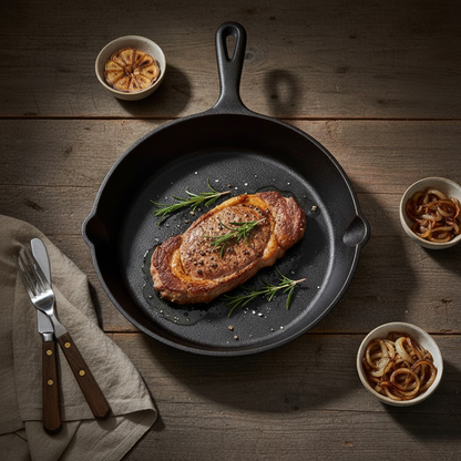 Vorgewürzte Gusseisenpfanne 10,5 Zoll – Perfekte Wärmeverteilung Für Köstliche Gerichte 0