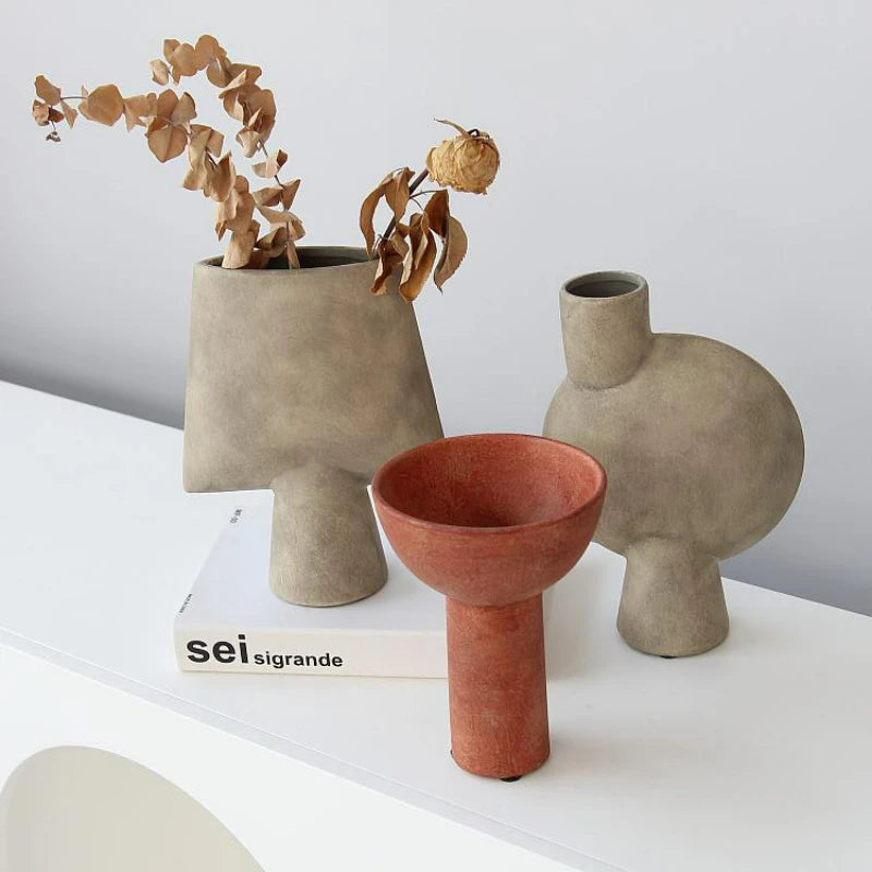 **WABI-SABI-STIL KERAMIKVASE – Handgefertigte Kunst für Ihr Zuhause** 4
