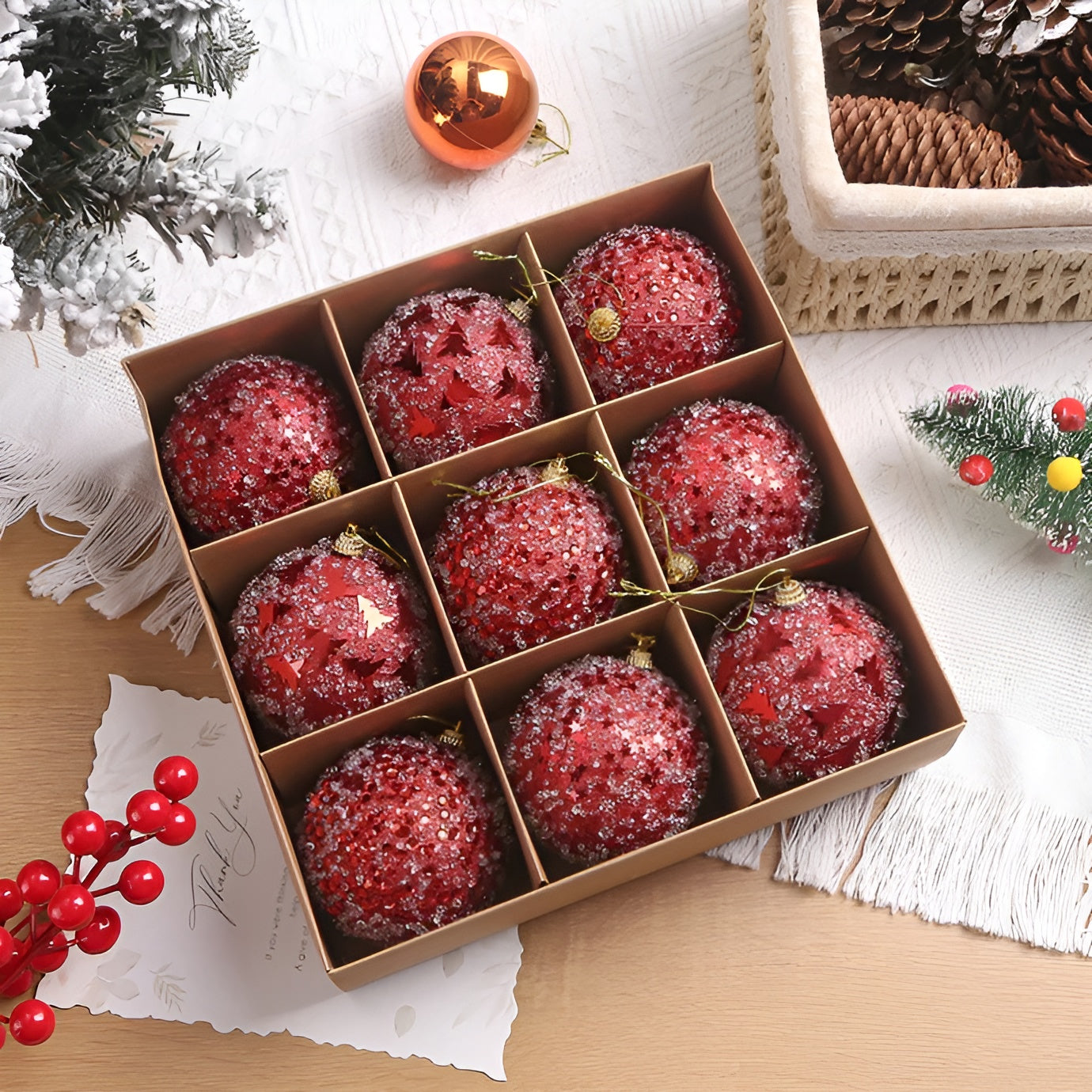 **WEIHNACHTSKUGELN SET** – Festliche Ornamente für Ihren Baum 8